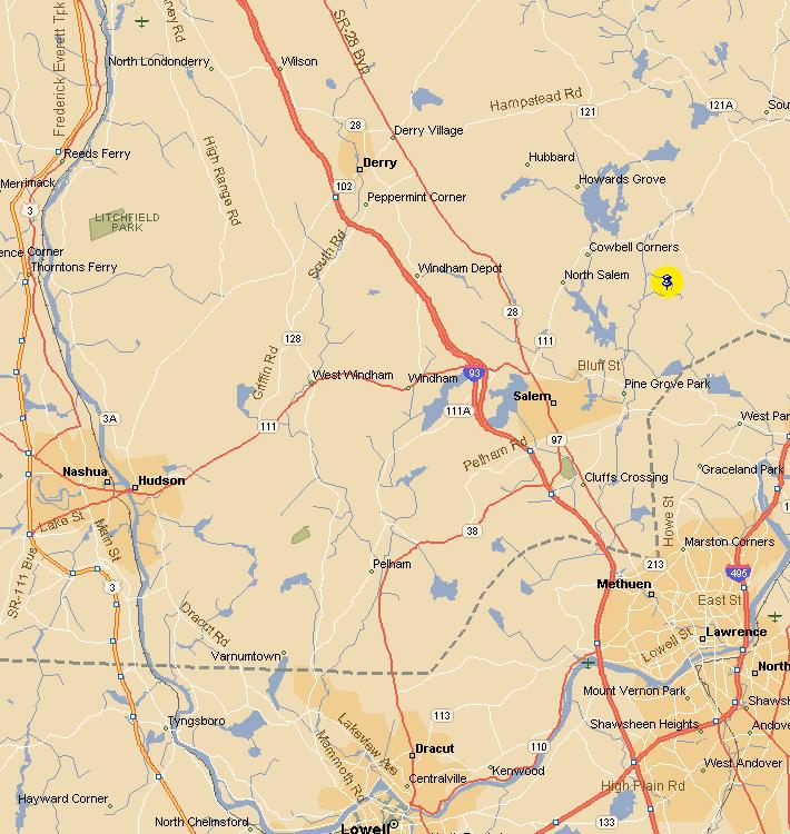 Maps to Pope Field in Atkinson, NH